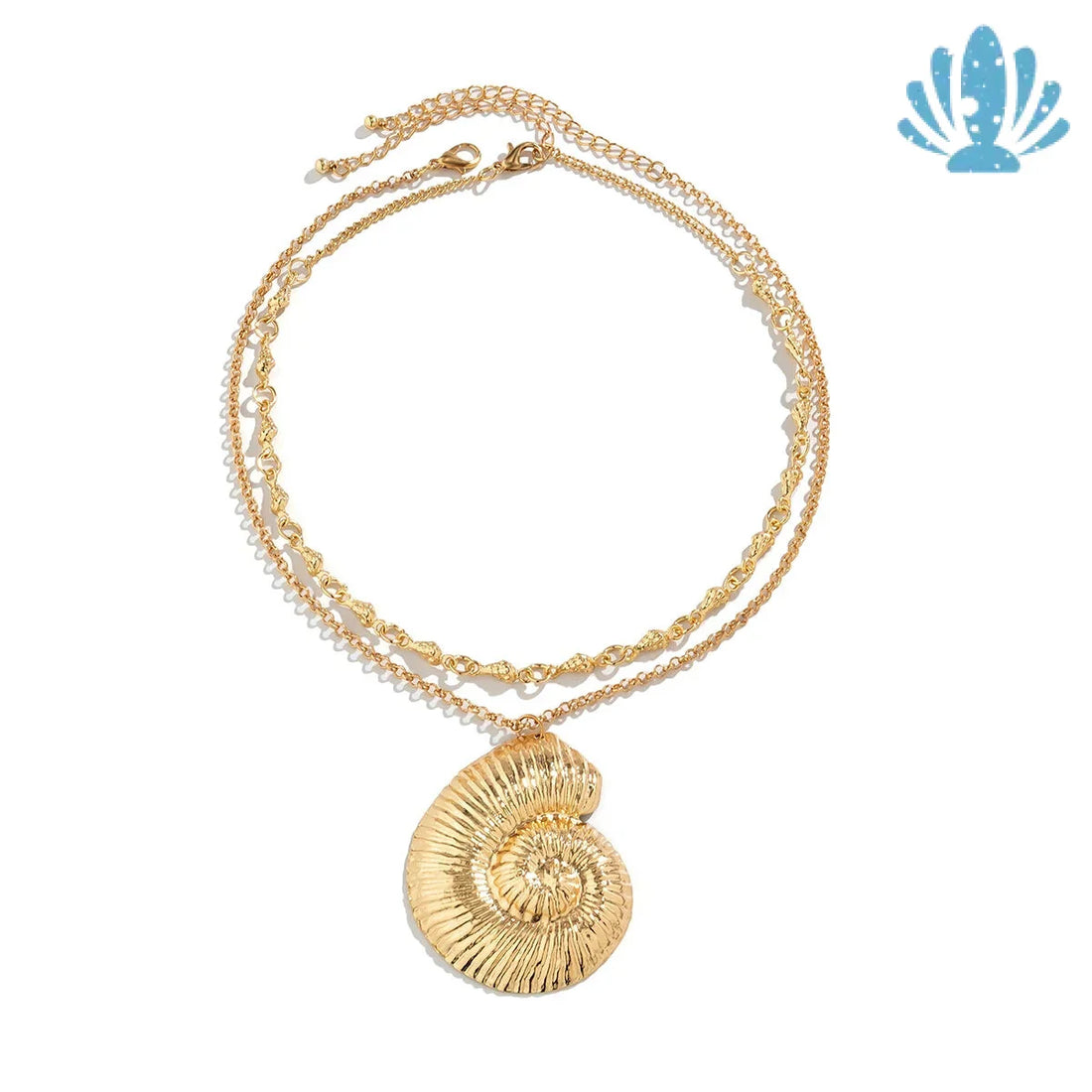 Gold Snail Necklace