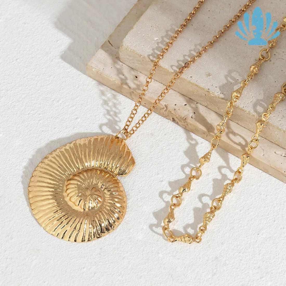 Gold Snail Necklace