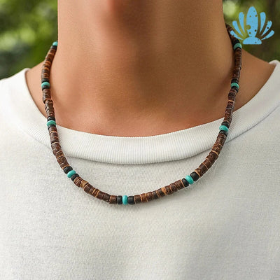 Beaded surfer necklace