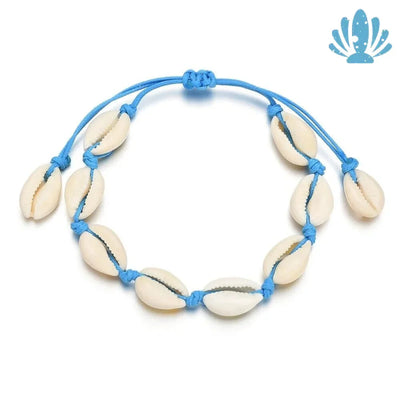 Blue seashell bracelet