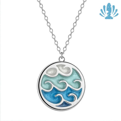 Circle wave necklace