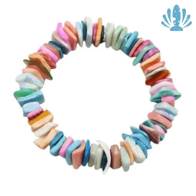 Colorful seashell bracelet