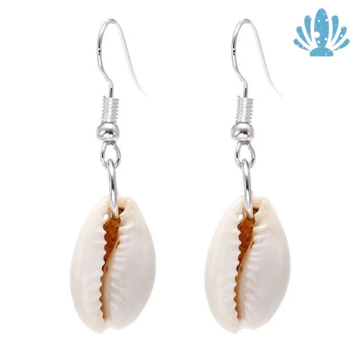 Cowrie shell earrings