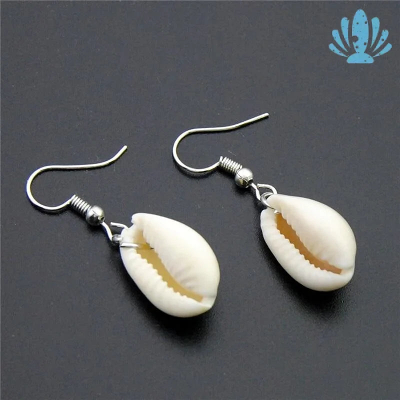 Cowrie shell earrings