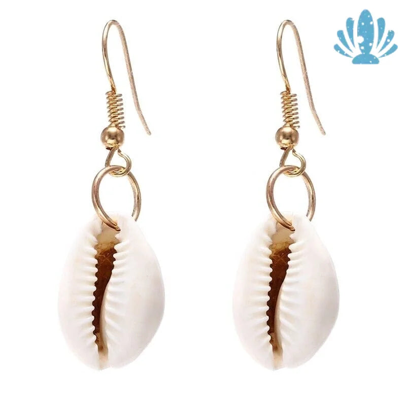 Cowrie shell earrings