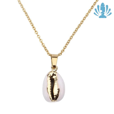 Cowrie shell pendant necklace