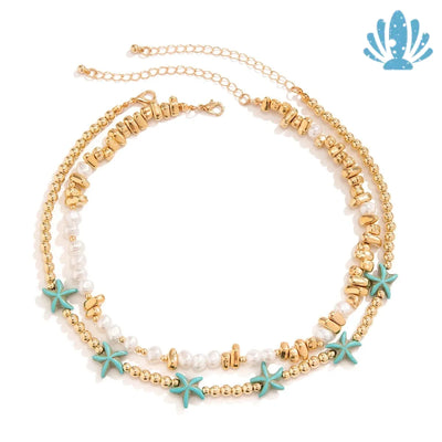 Gold puka shell necklace