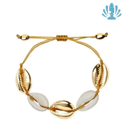 Gold shell bracelet