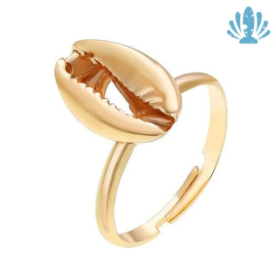 Gold shell ring