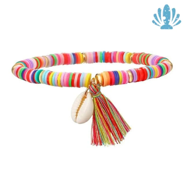 Heishe puka shell bracelet