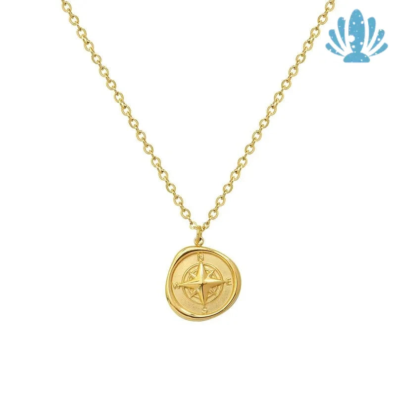 Ladies compass necklace