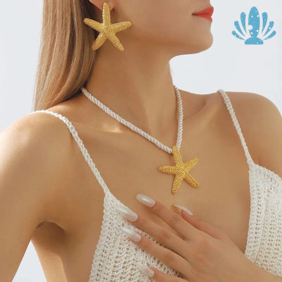 Long starfish necklace