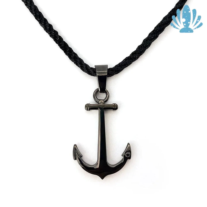 Male anchor necklace