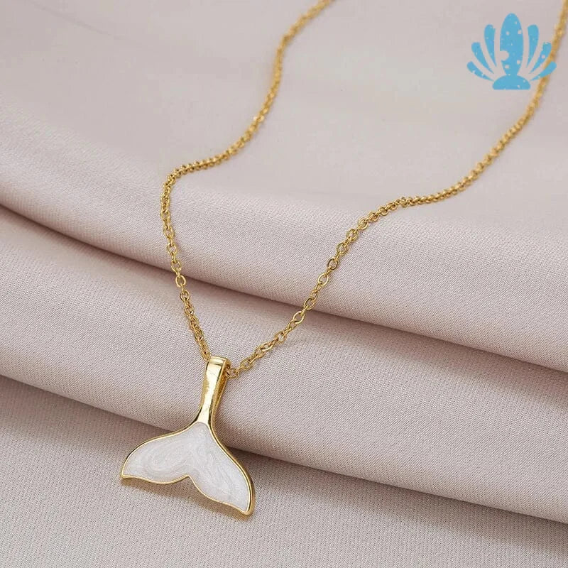 Mermaid necklace gold