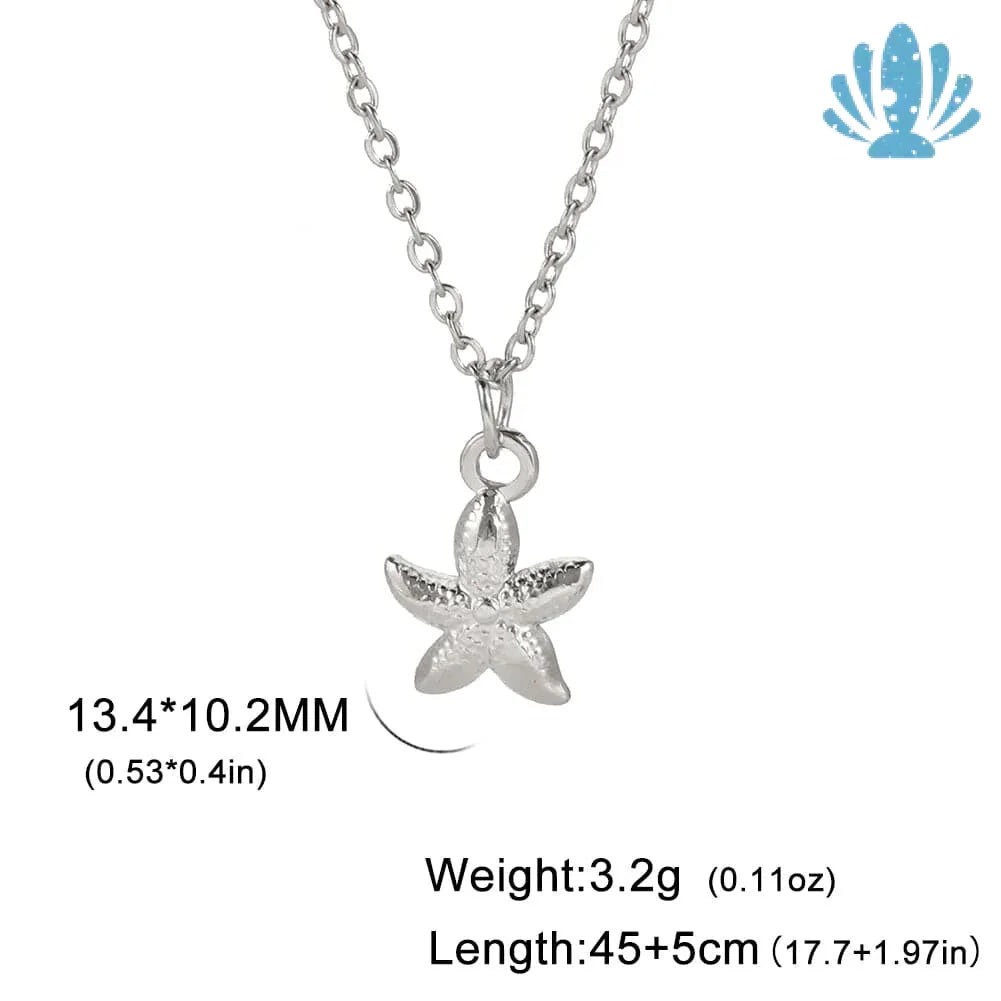 Necklace with starfish