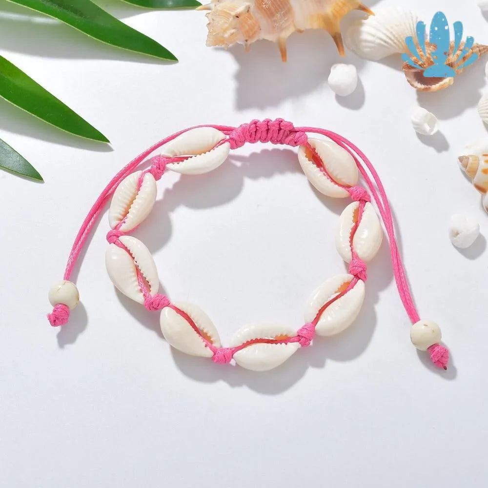 Pink shell bracelet