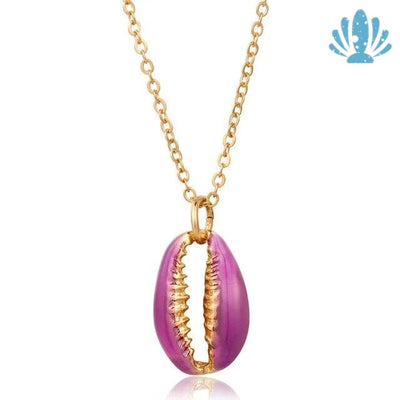 Pink shell necklace