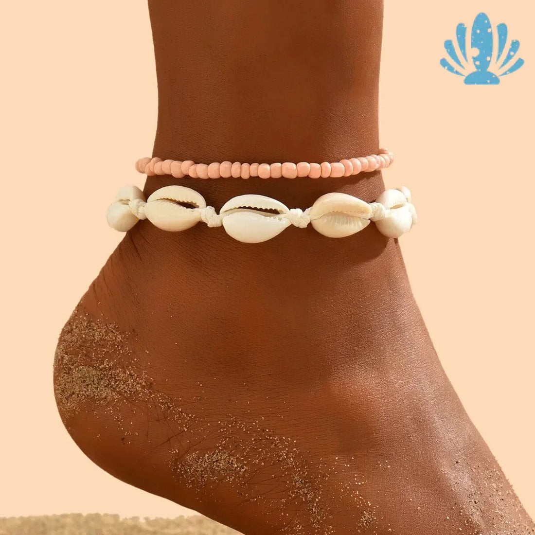 Puka shell anklet bracelet