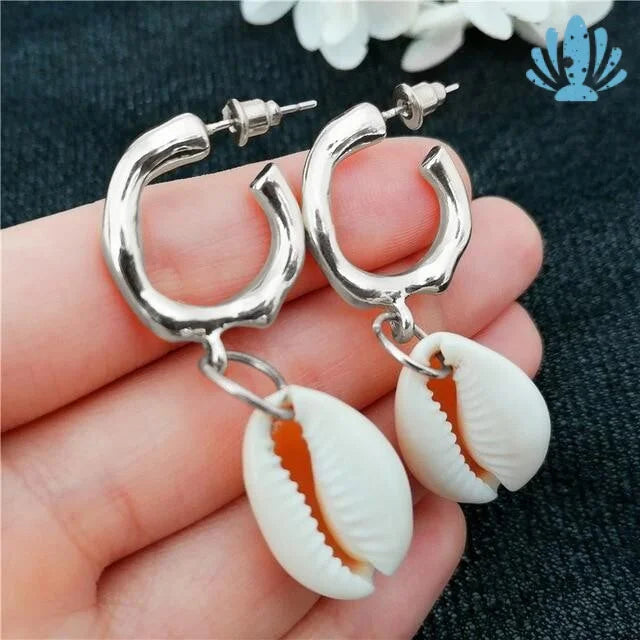 Puka shell earrings