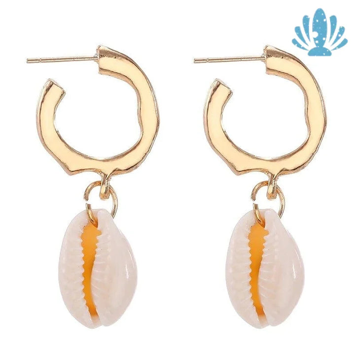 Shell drop earrings