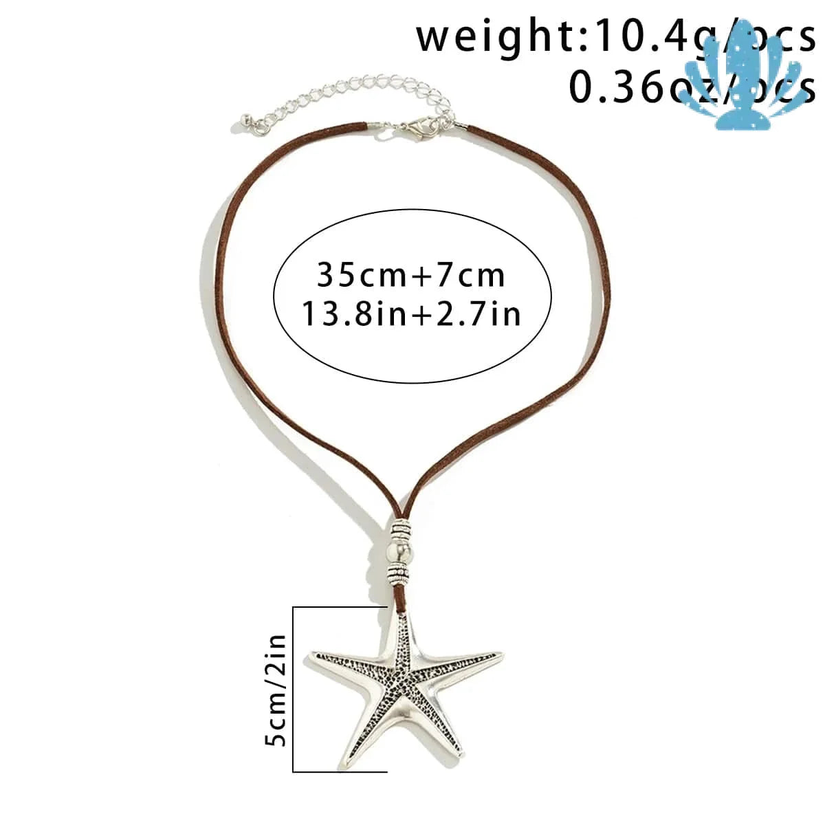 Starfish pendant necklace