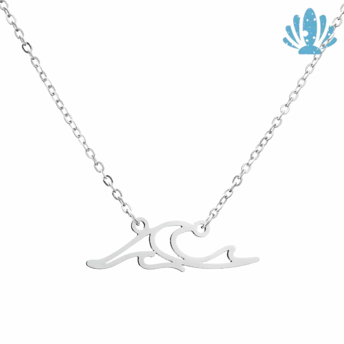 Wave pendant necklace