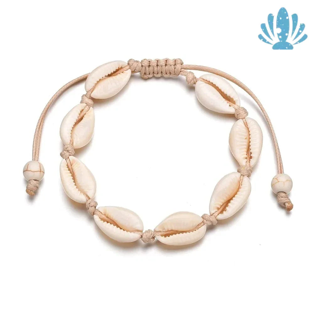 White puka shell bracelet