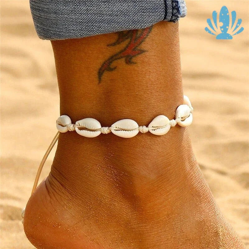 White puka shell bracelet