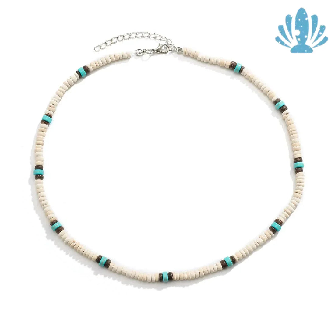 White surfer necklace