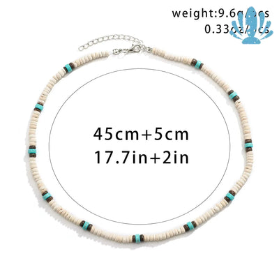 White surfer necklace