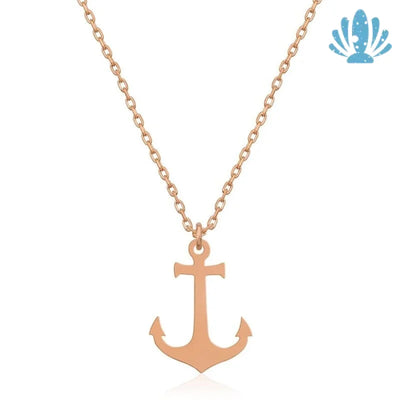 Womens anchor necklace